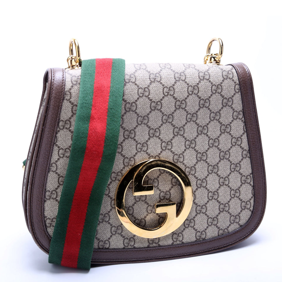 Gucci 699210 GG Supreme Blondie Medium Brown Bag
