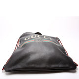 Gucci 494053 Retro Logo Drawstring Backpack Black Bag