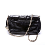 Gucci 336752 Soho Chain Crossbody Medium Patent Black Bag