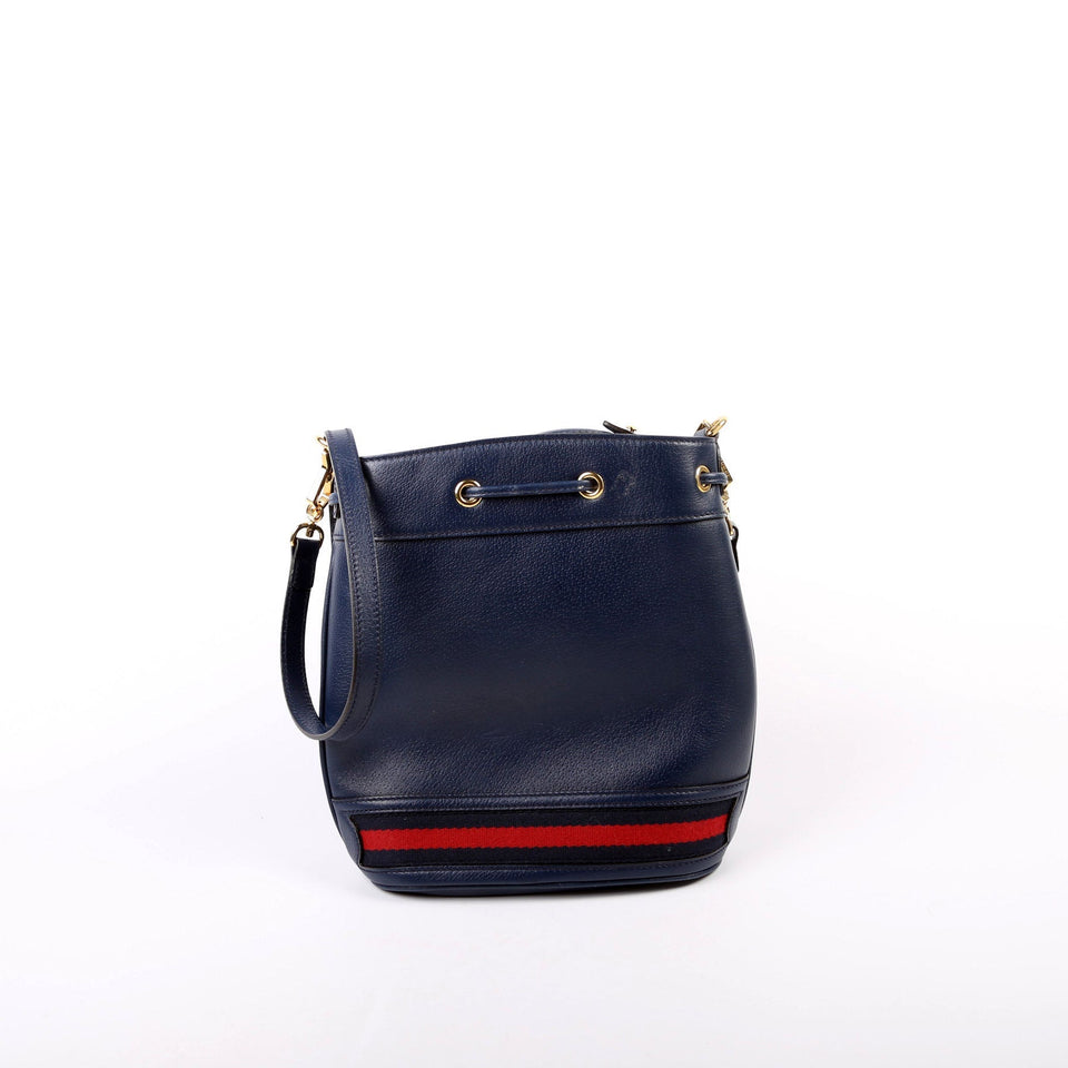Gucci 610846 Ophidia Bucket Navy Bag