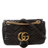 Gucci 443496 Marmont Shoulder Black Bag