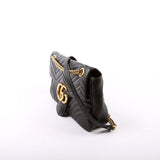 Gucci 443496 Marmont Shoulder Black Bag