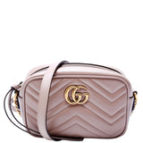Gucci 448065 Marmont Mini Camera Nude Bag