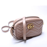Gucci 448065 Marmont Mini Camera Nude Bag
