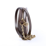 Gucci 550618 Ophidia GG Supreme Round Small Crossbody Brown Bag