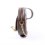 Gucci 550618 Ophidia GG Supreme Round Small Crossbody Brown Bag