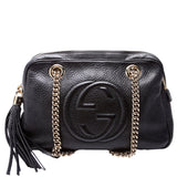 Gucci 308983 Soho Chain Shoulder Black Bag