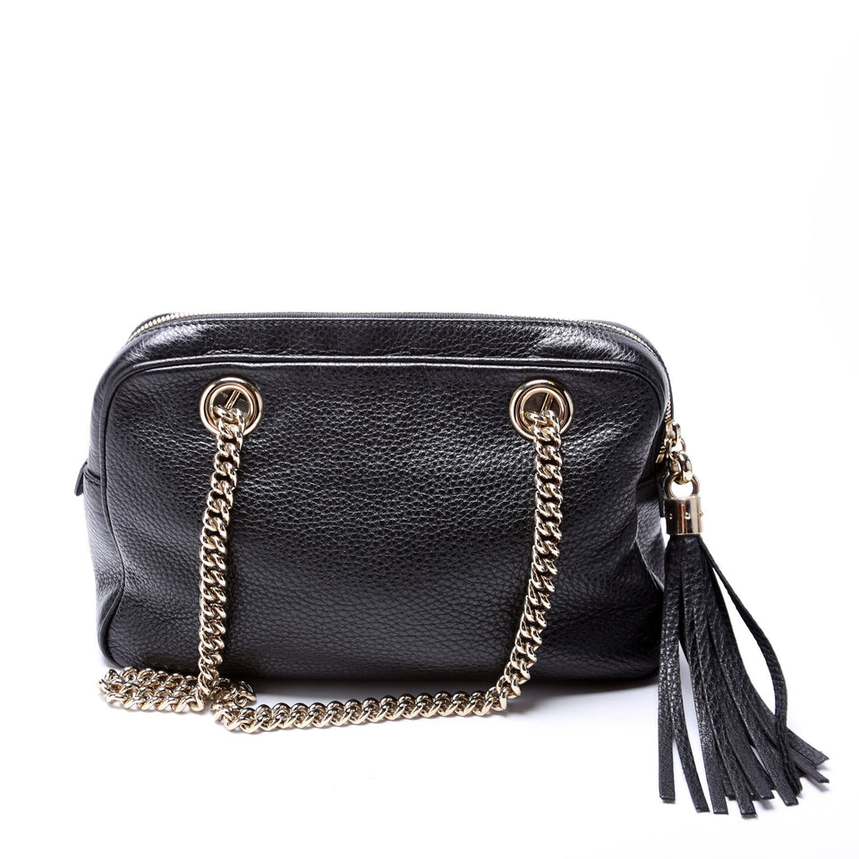 Gucci 308983 Soho Chain Shoulder Black Bag