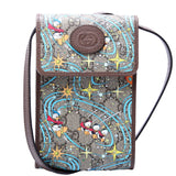 Gucci 647927 X Disney GG Supreme Donald Duck Mini Crossbody Bag