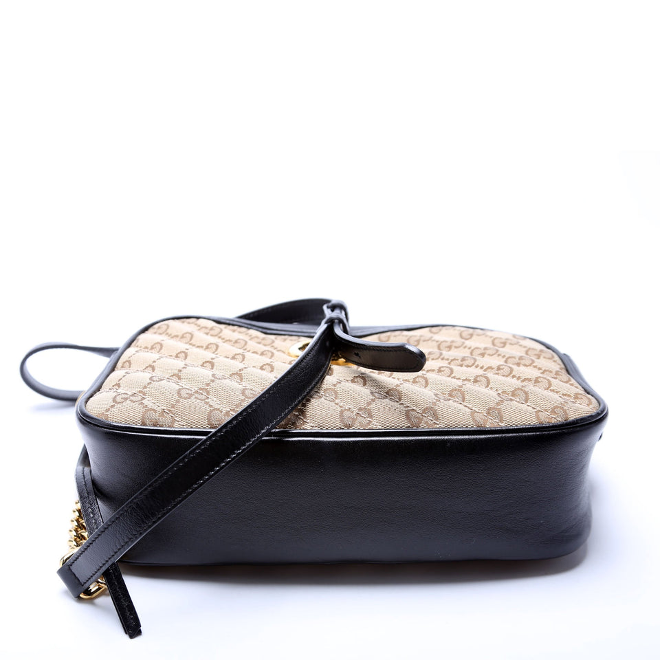 Gucci 447632 Marmont Small Canvas Camera Bag