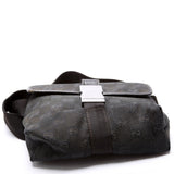 Gucci 449174 GG Canvas Belt Black Bag