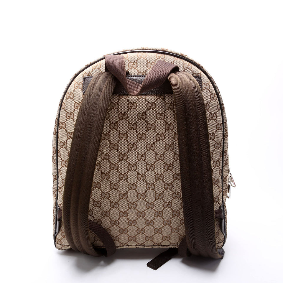Gucci 449906 GG Canvas Travel Backpack Bag