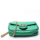Gucci 574969 Super Mini Flap Torchon Green Bag