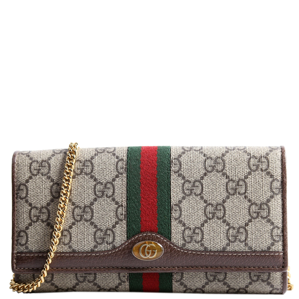 Gucci 546592 Ophidia GG Supreme Chain Wallet Bag