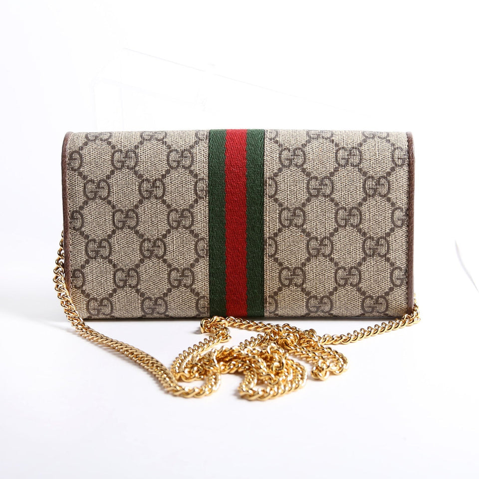 Gucci 546592 Ophidia GG Supreme Chain Wallet Bag