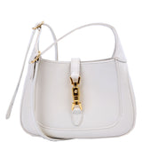 Gucci 637091 Jackie 1961 Mini Hobo Leather White Bag