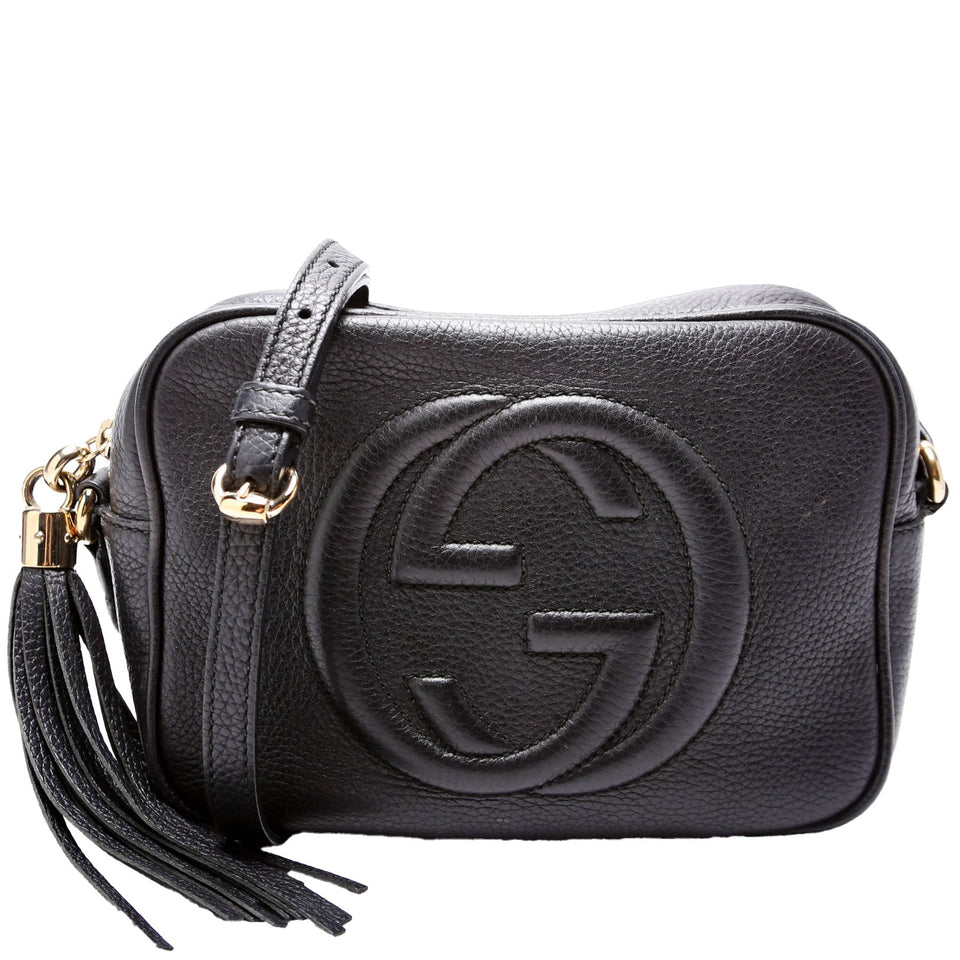 Gucci 308364 Soho Disco Crossbody Black Bag