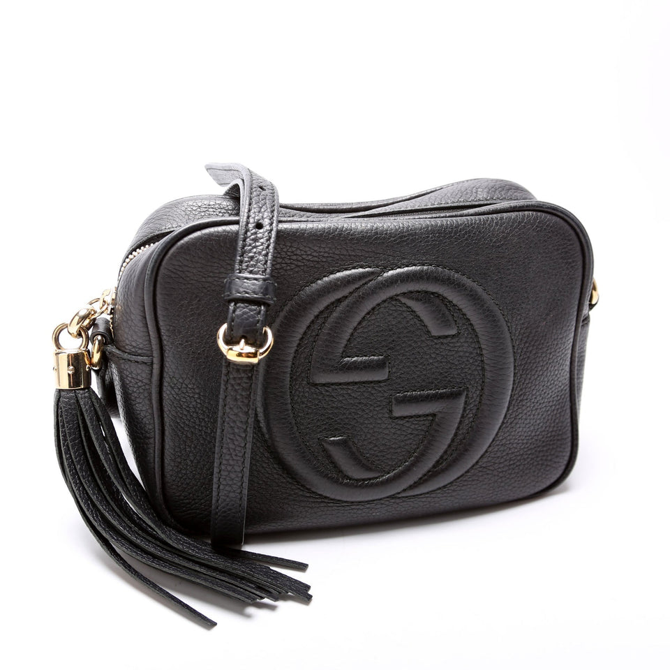 Gucci 308364 Soho Disco Crossbody Black Bag