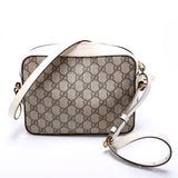 Gucci 645454 Horsebit 1955 Small White Bag