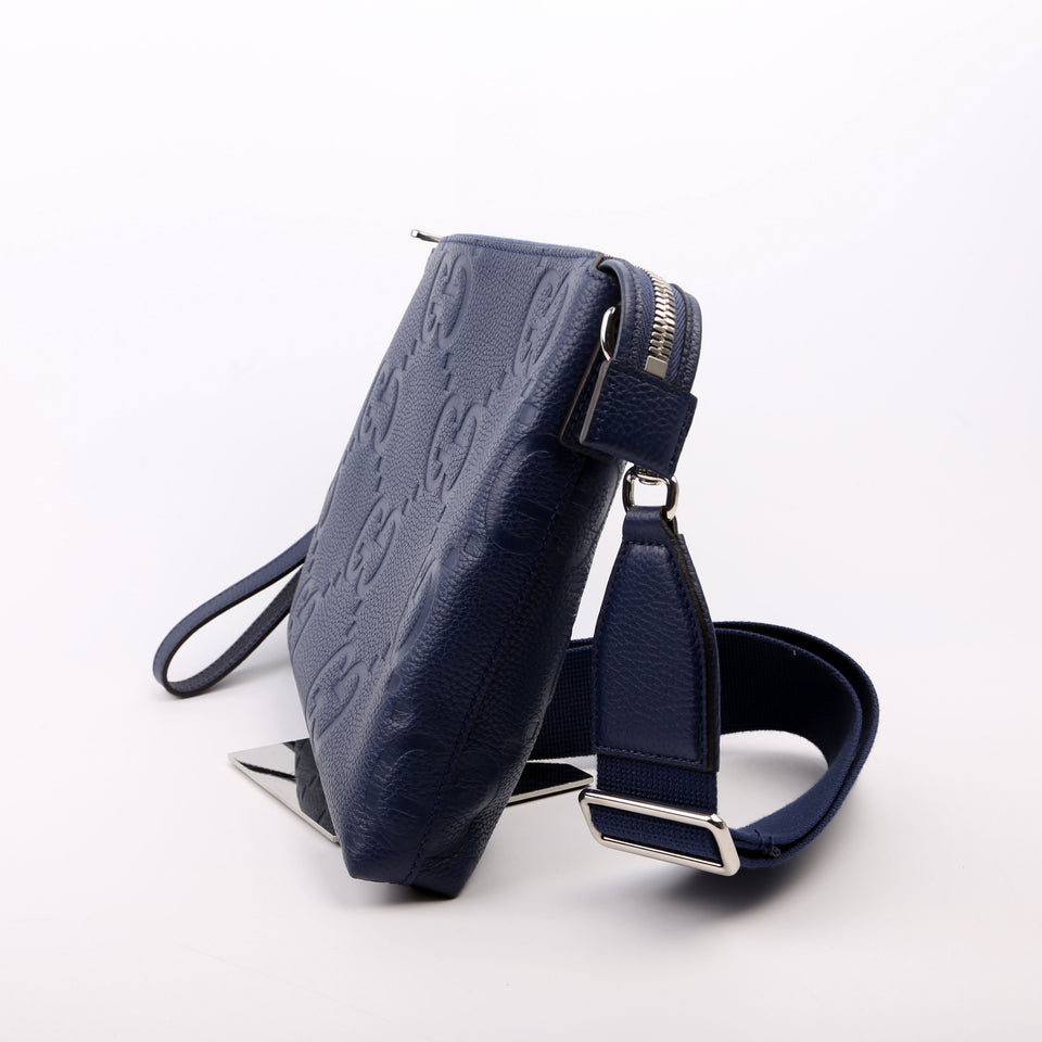 Gucci 696009 Jumbo GG Messenger Blue Bag