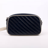 Gucci 447632 Marmont Small Leather Camera Blue/White Bag