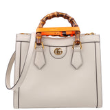 Gucci 660195 Diana Small Leather Tote White Bag
