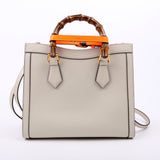 Gucci 660195 Diana Small Leather Tote White Bag