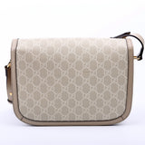 Gucci 602204 1955 Horsebit Shoulder White Bag