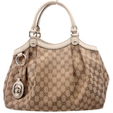 Gucci 211944 Sukey GG Canvas Medium Bag