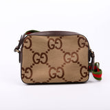 Gucci 675891 Jumbo GG Canvas Messenger Bag