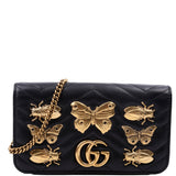 Gucci 488426 GG Marmont Animal Stud Mini Bag
