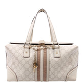 Gucci GG Treasure Boston White Bag