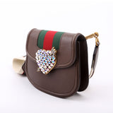 Gucci 500756 Jeweled Heart Totem Brown Bag