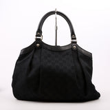 Gucci 211944 Sukey GG Canvas Medium Black Bag