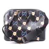 Gucci 739725 Dome Satchel Pikarar Black Bag