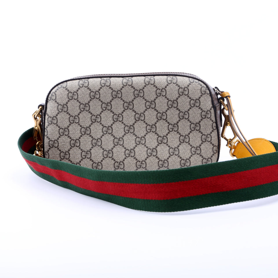 Gucci 476466 GG Supreme Messenger Brown Bag