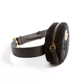 Gucci 476434 Marmont Velvet Belt Black Bag