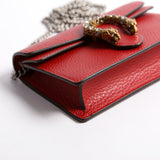 Gucci 476432 Dionysus Leather Super Mini Red Bag