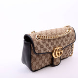 Gucci 443497 Marmont GG Canvas Shoulder Small Flap Bag