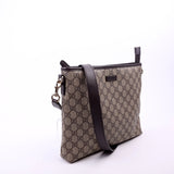 Gucci 388924 GG Supreme Crossbody Brown Bag