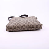 Gucci 388924 GG Supreme Crossbody Brown Bag