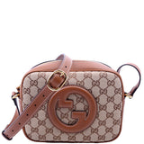 Gucci 820429 Blondie GG Canvas Small Shoulder Brown Bag