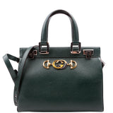 Gucci 569712 Zumi Top Handle Small Green Bag