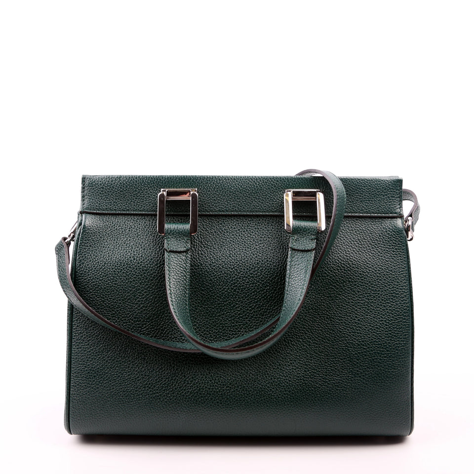 Gucci 569712 Zumi Top Handle Small Green Bag