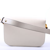 Gucci 602204 Horsebit 1955 Leather Shoulder White Bag