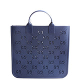 Gucci 679365 GG Rubber Child's Tote Blue Bag