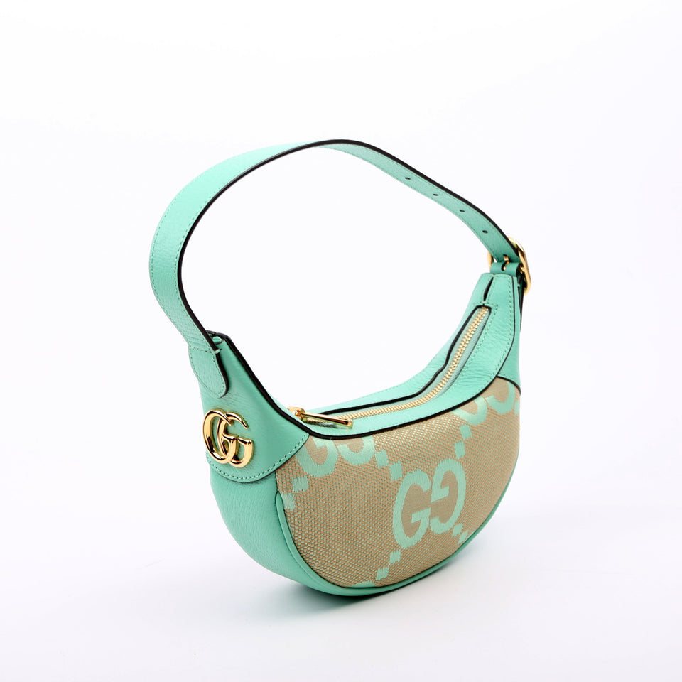 Gucci 658551 Ophidia Jumbo GG Mini Green Bag