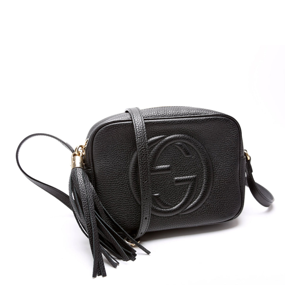 Gucci 308364 Soho Disco Crossbody Black Bag