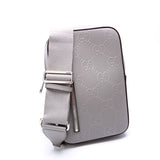 Gucci 700431 GG Embossed Sling Backpack Gray Bag