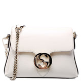 Gucci 607720 Interlocking Small Xbody White Bag